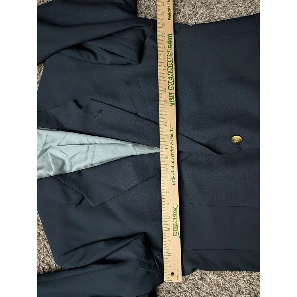 Jack Nicklaus Tournament Series Blazer Navy Blue Gold Size 44R USA Union Made